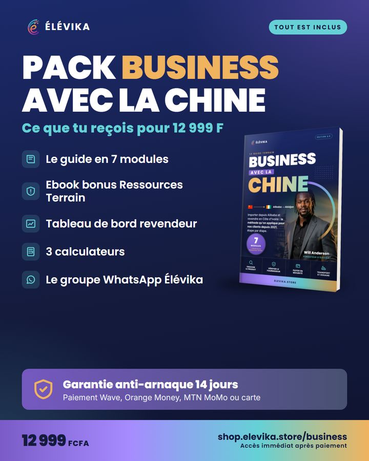 Tout ce que contient le Pack